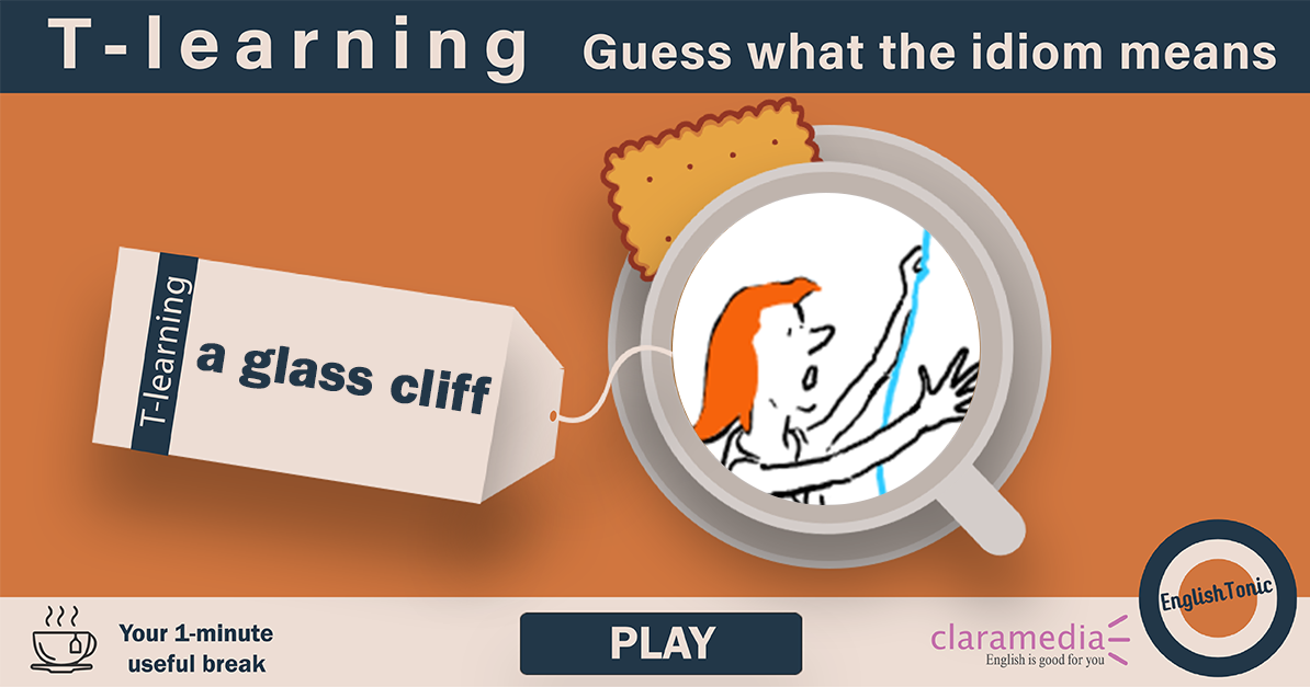 a glass cliff Claramedia